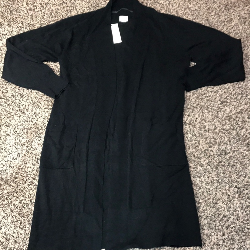 A New Day Black Long Pocketed Lightweight Soft Cardigan Various Sizes | NWT - Picture 3 of 9